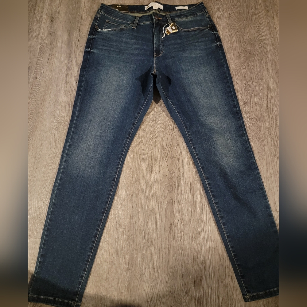 Gloria Vanderbilt Blue Skinny Jeans with Dimensional Wash